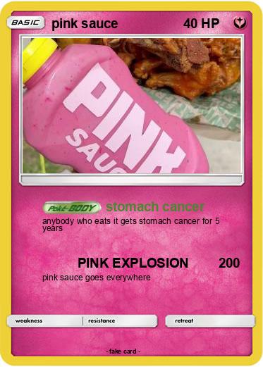 Pokemon pink sauce