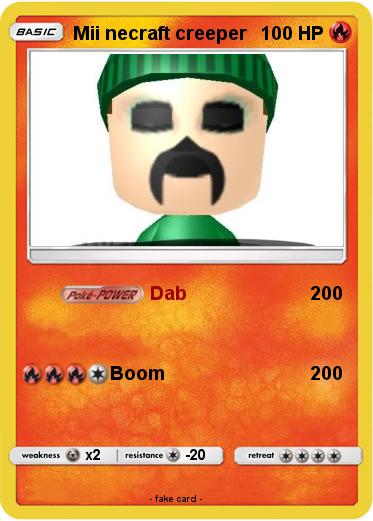 Pokemon Mii necraft creeper