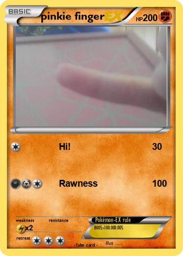 Pokemon pinkie finger
