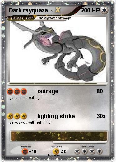 Pokemon Dark rayquaza