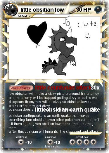 Pokemon little obsitian low