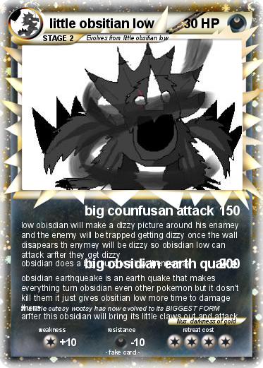 Pokemon little obsitian low