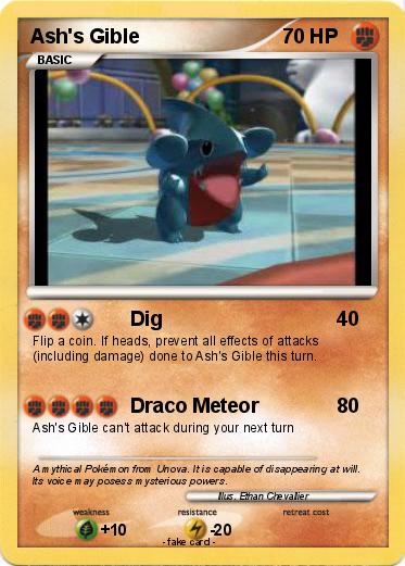 Pokemon Ash's Gible Pokemon Ash's Gible