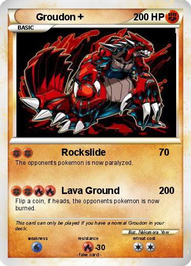 Pokemon Groudon +