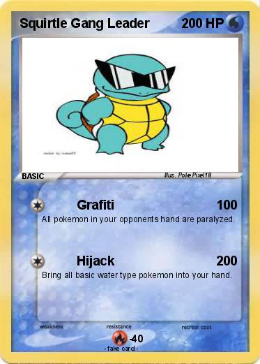 Pokemon Squirtle Gang Leader