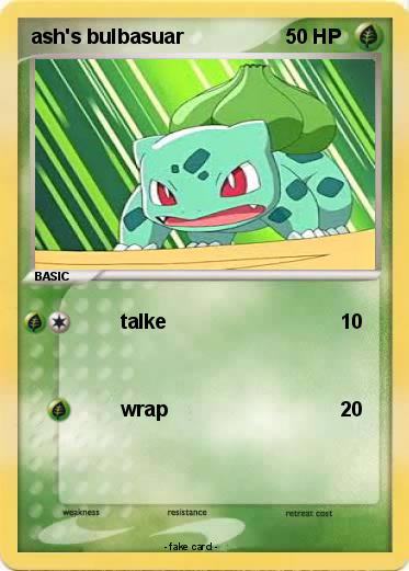 Pokemon ash's bulbasuar
