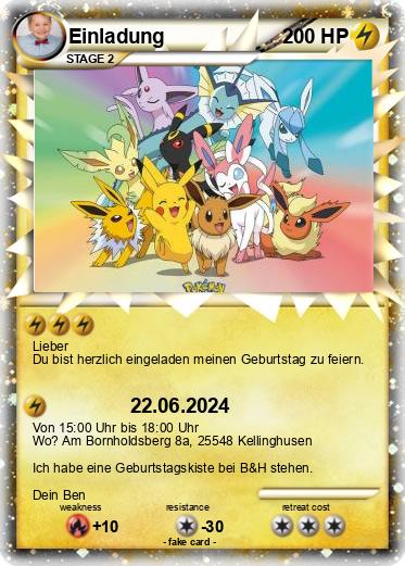 Pokemon Einladung