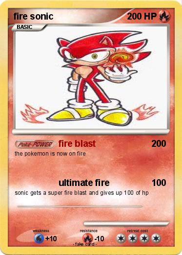Pokemon fire sonic