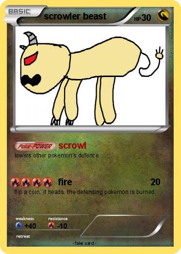 Pokemon scrowler beast