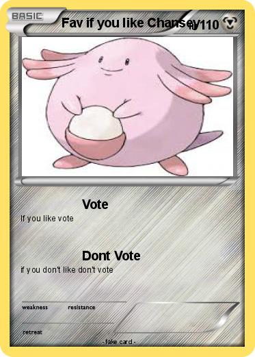 Pokemon Fav if you like Chansey