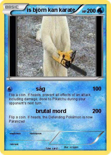 Pokemon is björn kan karate