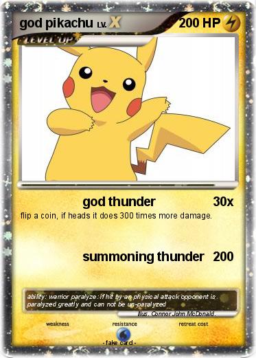 Pokemon god pikachu