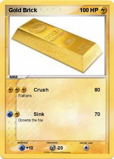 Pokemon Gold Brick