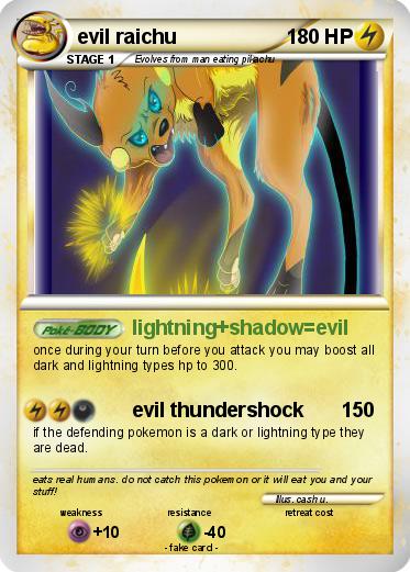 Pokemon evil raichu