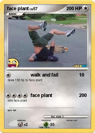 Pokemon face plant