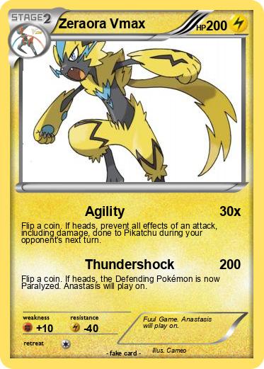Pokemon Zeraora Vmax
