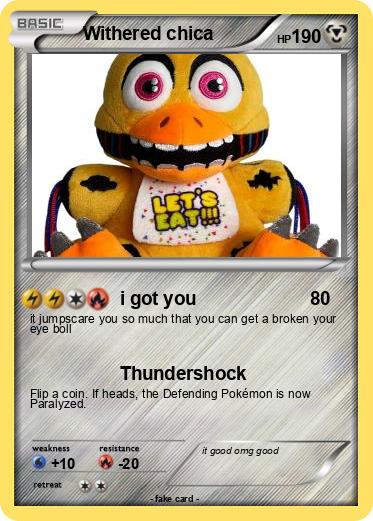 Pokemon Withered chica