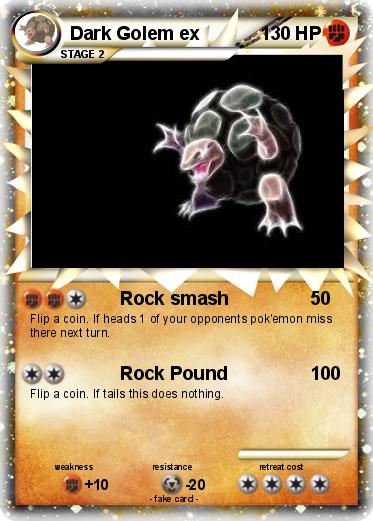 Pokemon Dark Golem ex