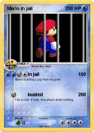 Pokemon Mario in jail