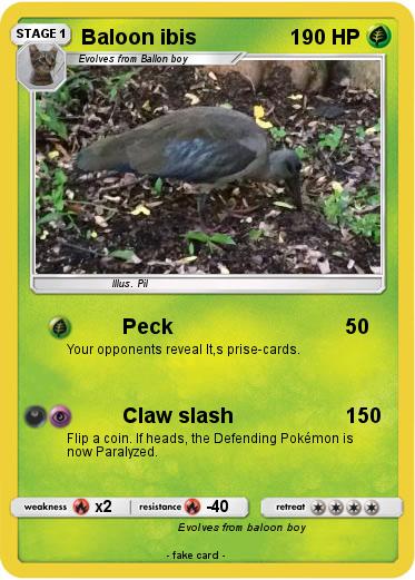Pokemon Baloon ibis