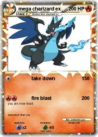 Pokemon mega charizard ex