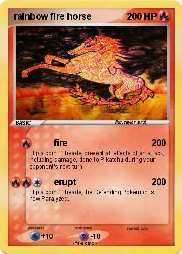 Pokemon rainbow fire horse