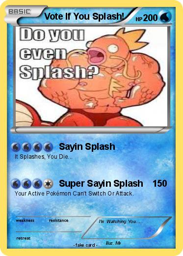Pokemon Vote If You Splash!