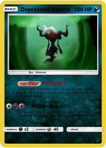 Pokemon Depressed Darkrai