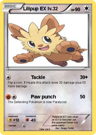 Pokemon Lilipup EX lv.32