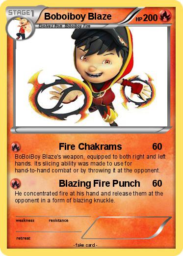 Pokemon Boboiboy Blaze