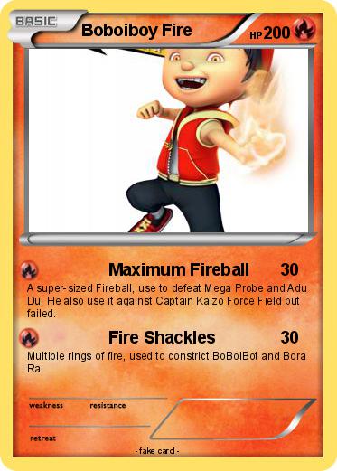 Pokemon Boboiboy Fire