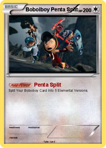 Pokemon Boboiboy Penta Split