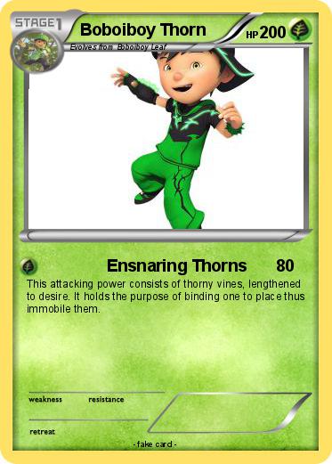 Pokemon Boboiboy Thorn