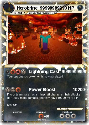 Pokemon Herobrine  999999999