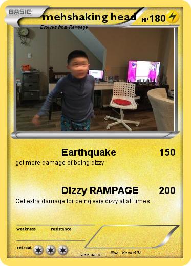 Pokemon mehshaking head