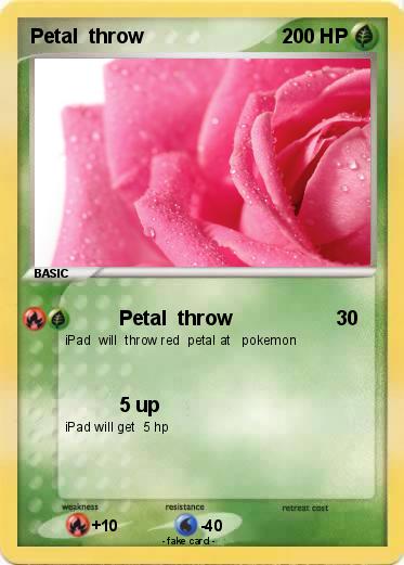 Pokemon Petal  throw