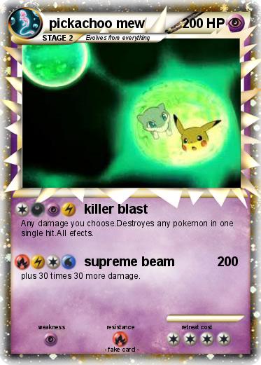 Pokemon pickachoo mew