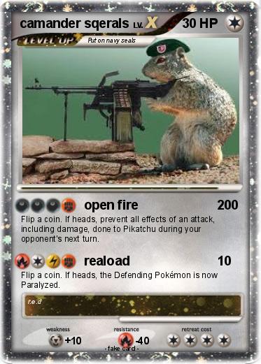 Pokemon camander sqerals