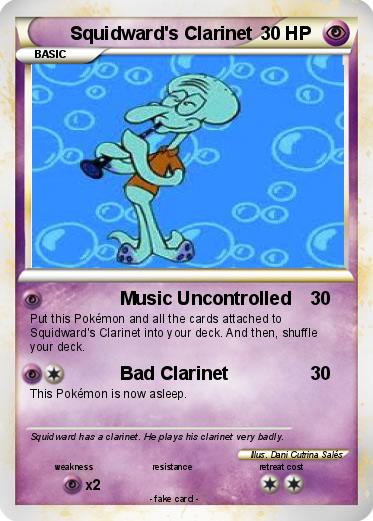 Pokemon Squidward's Clarinet