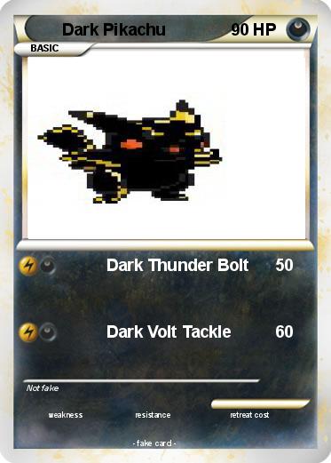 Pokemon Dark Pikachu