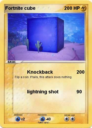Pokemon Fortnite cube