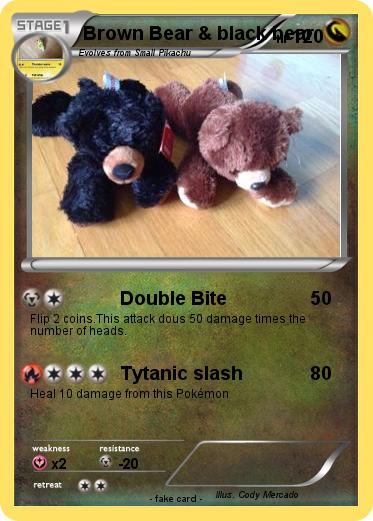 Pokemon Brown Bear & black bear