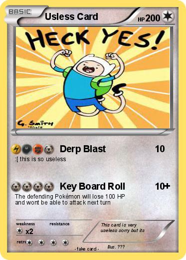 Pokemon Usless Card