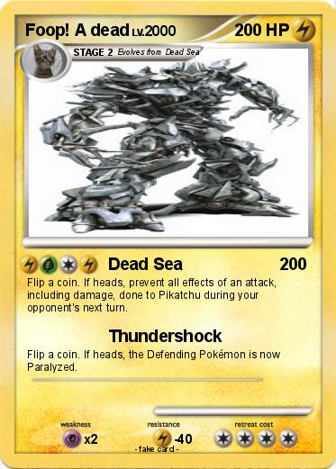 Pokemon Foop! A dead