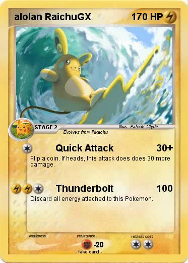 Pokemon alolan RaichuGX
