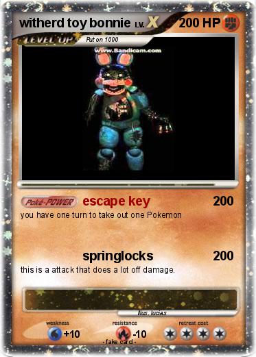 Pokemon witherd toy bonnie