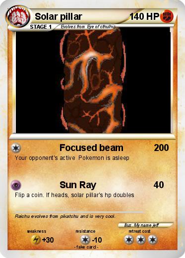 Pokemon Solar pillar