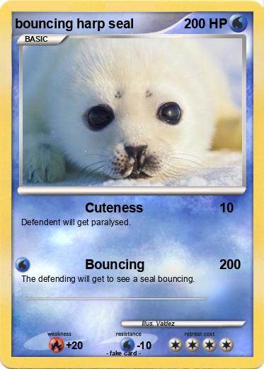 Pokemon bouncing harp seal