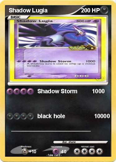Pokemon Shadow Lugia
