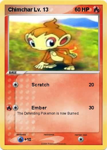 Pokemon Chimchar Lv. 13
